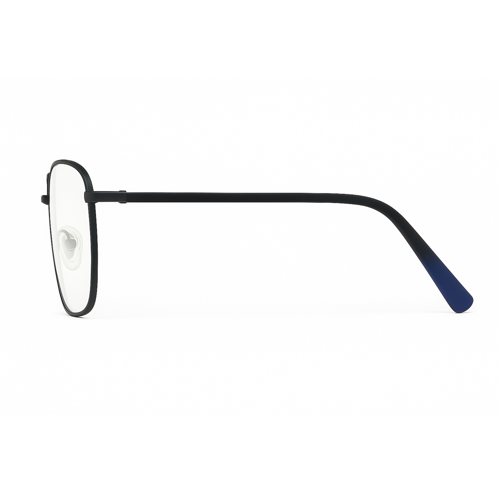 MetroStyle Unisex Black Square Eyewear Glasses - Image 2