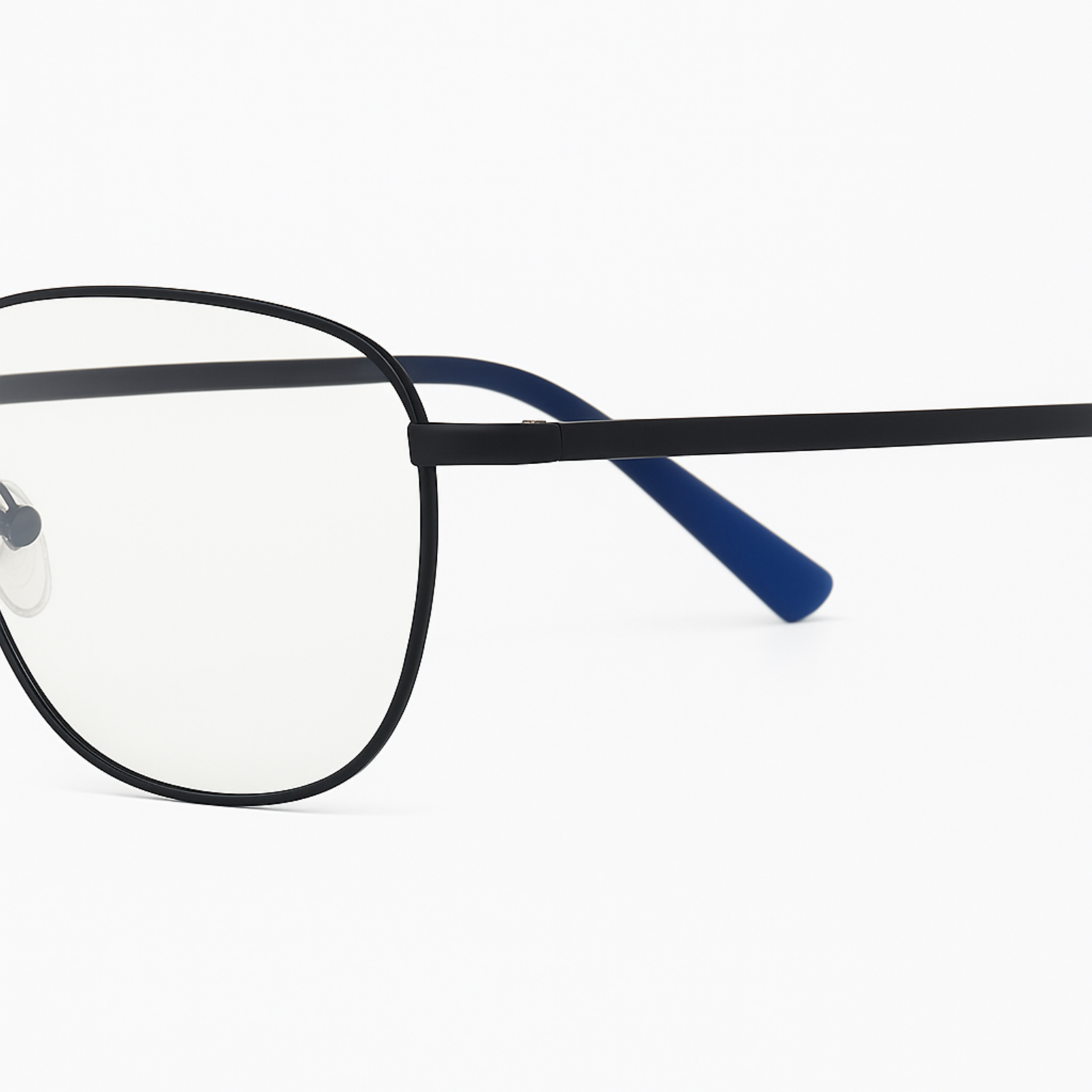 MetroStyle Unisex Black Square Eyewear Glasses - Image 3
