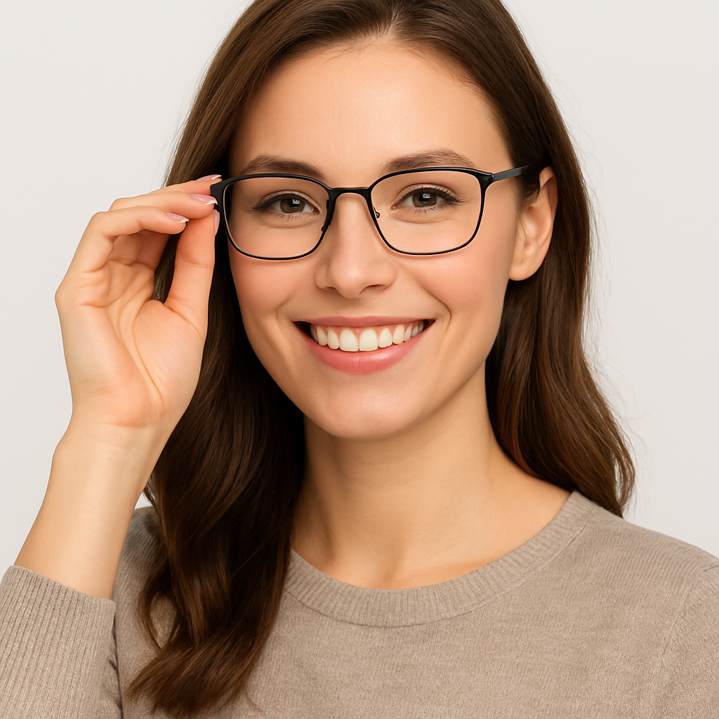 MetroStyle Unisex Black Square Eyewear Glasses - Image 5