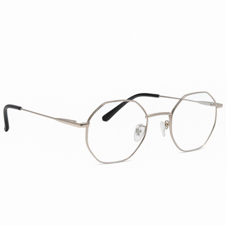 Hexagon Shape Blue Cut Anti-glare Computer Eyeglasses For Men And Women - Image 3