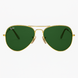 Green Aviator Sunglass